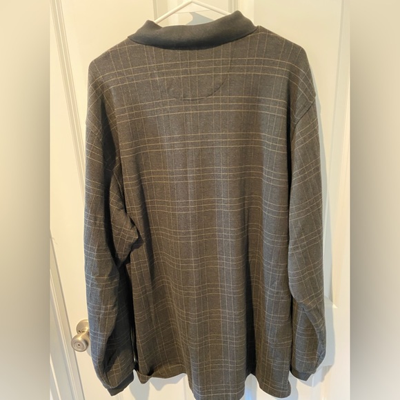 Geoffrey Beene men’s long sleeve polo shirt, polyester knit, size XL, NWT - Picture 3 of 7